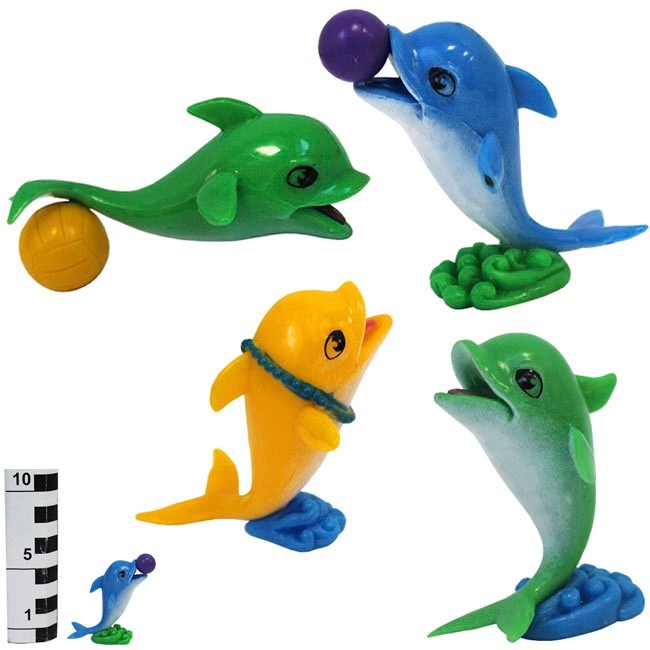 Набор дельфинчиков 4 шт. 836220-1 в пак. 415-580