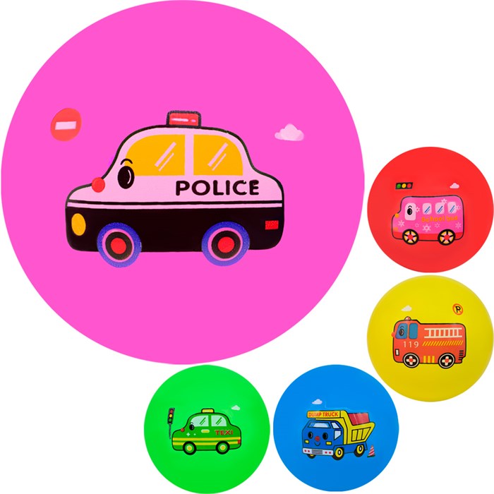 Мяч 22 см 50 гр. FG240705032N машинки 353-486