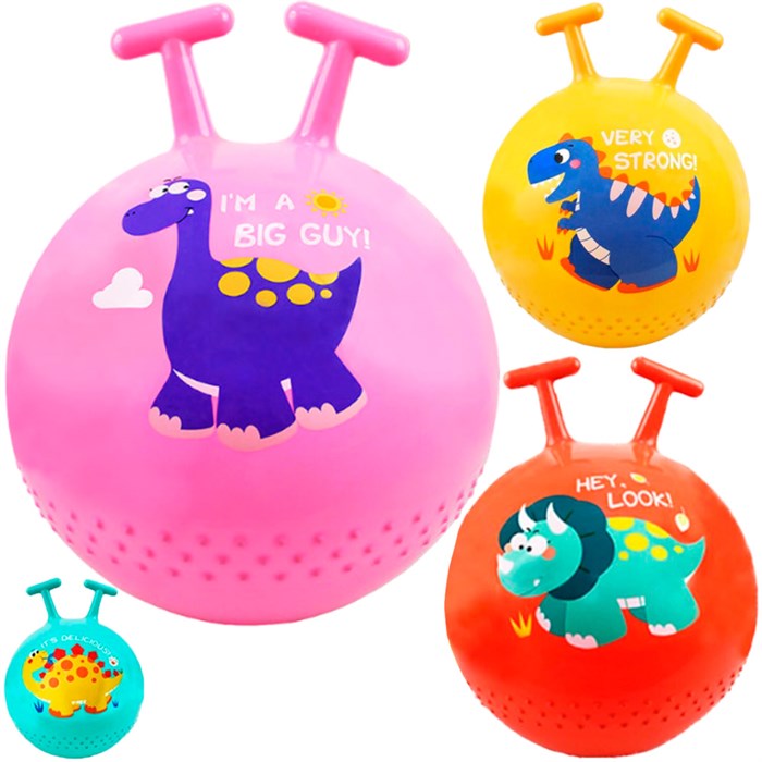 Мяч Прыгун 55 см с рожками B30423102 654-536