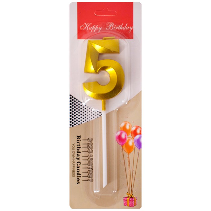 Свеча для торта Цифра 5 141V-443 561-159