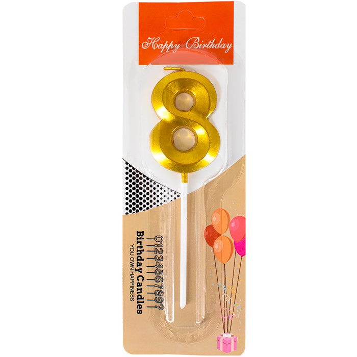 Свеча для торта Цифра 8 141V-445 462-555