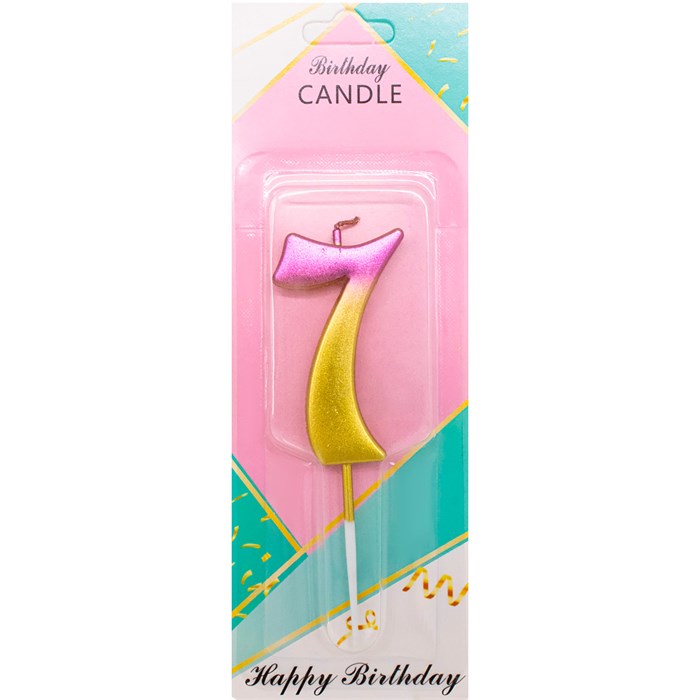 Свеча для торта Цифра 7 141V-414 462-538