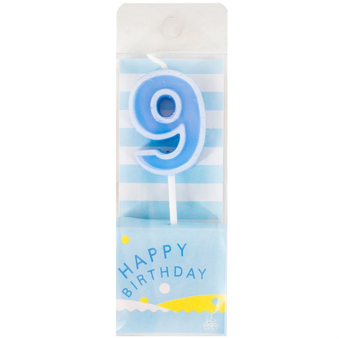 Свеча для торта Цифра 9 141V-406 462-530