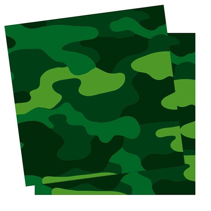 Салфетки Милитари 33см X 33см 12шт 6046125 362-480