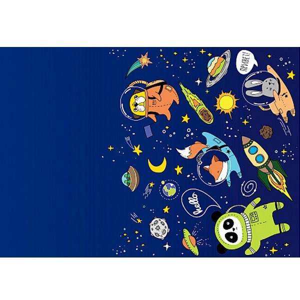 Скатерть Космос 137см X 181см 6069247 полиэтиленовая 362-308