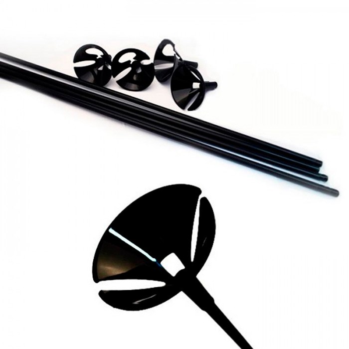Палочка 54см+Зажим Черный Макси 40шт/уп 460-368
