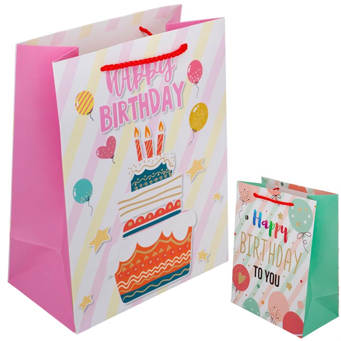 Пакет 23х18х10см  HAPPY BIRTHDAY  B141V-929 562-882