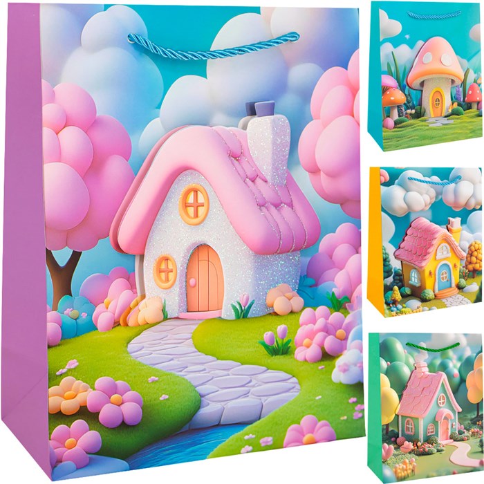 Пакет 18*23*9 см Домик 141V-1027 660-376