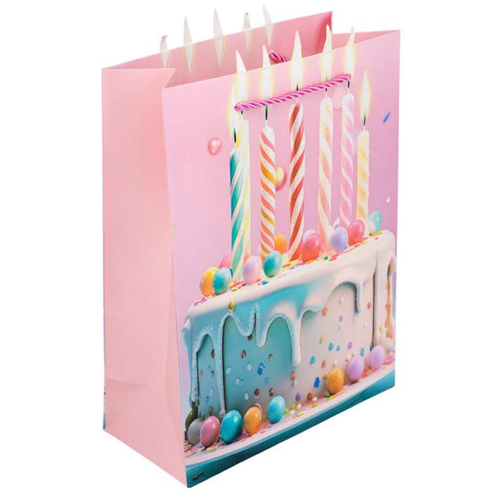 Пакет 18х24х8,5см Торт со свечами 141V-869 562-861