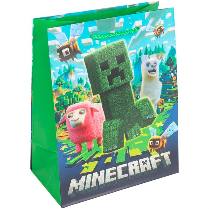 Пакет Чудо праздник матовый м Пиксели PM-130547-MN 660-452