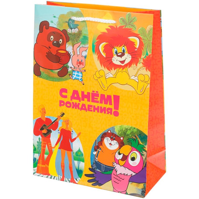 Пакет Чудо праздник матовый ml 22*31*10 см Союзмультфильм PML-122049-SM 561-767
