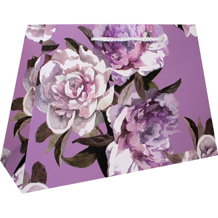 Пакет 29,5х19х12см акварель Пионы 141V-980 562-965