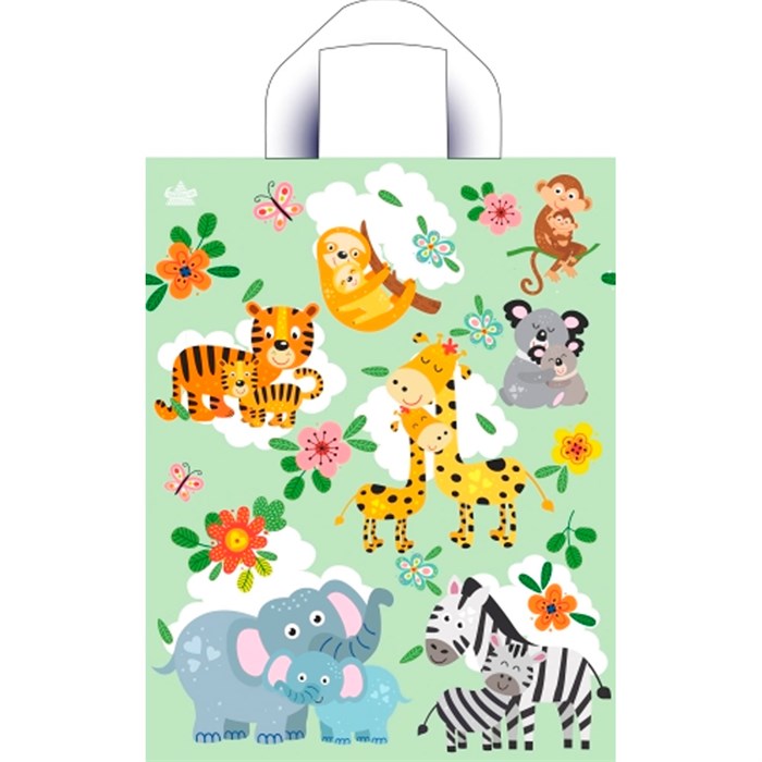 Пакет ПЭ с петлевой ручкой 28х35см Мама и малыш ПТЛ61422 561-147