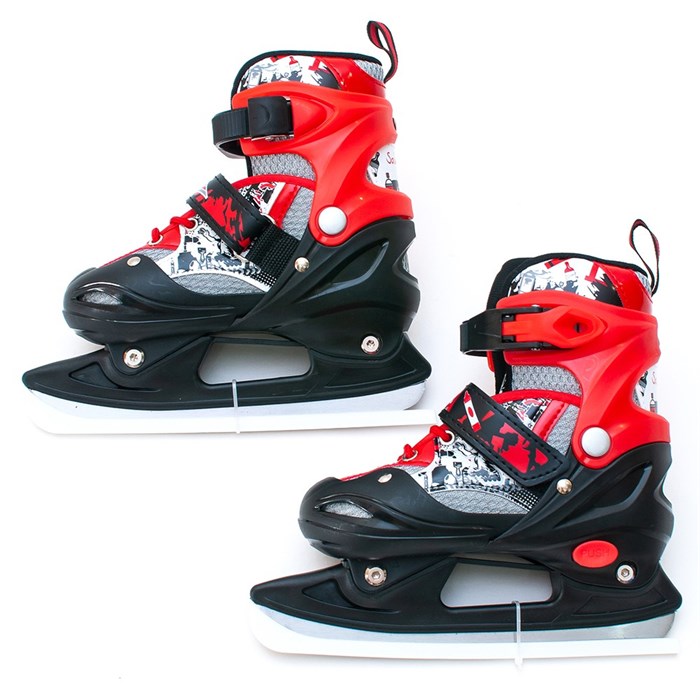 Коньки раздвижные Saimaa, размер M (35-38), красные B906 ICEWAY 266-468