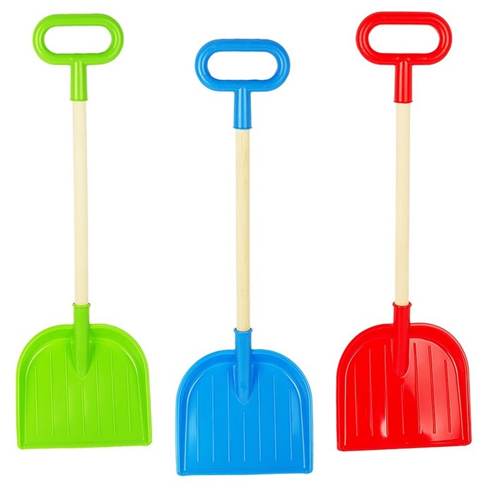 Лопата деревянный черенок, пластик мини У885 /26/. 167-725