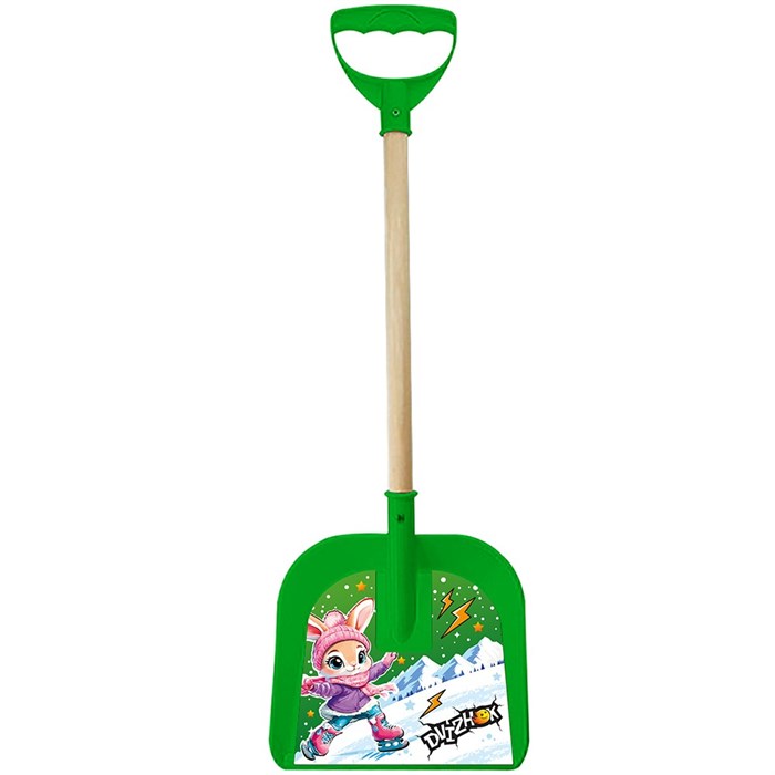 Лопата 65 см Зайка дер. черенок, зеленая Dvizhok ЛЗ 4 266-516