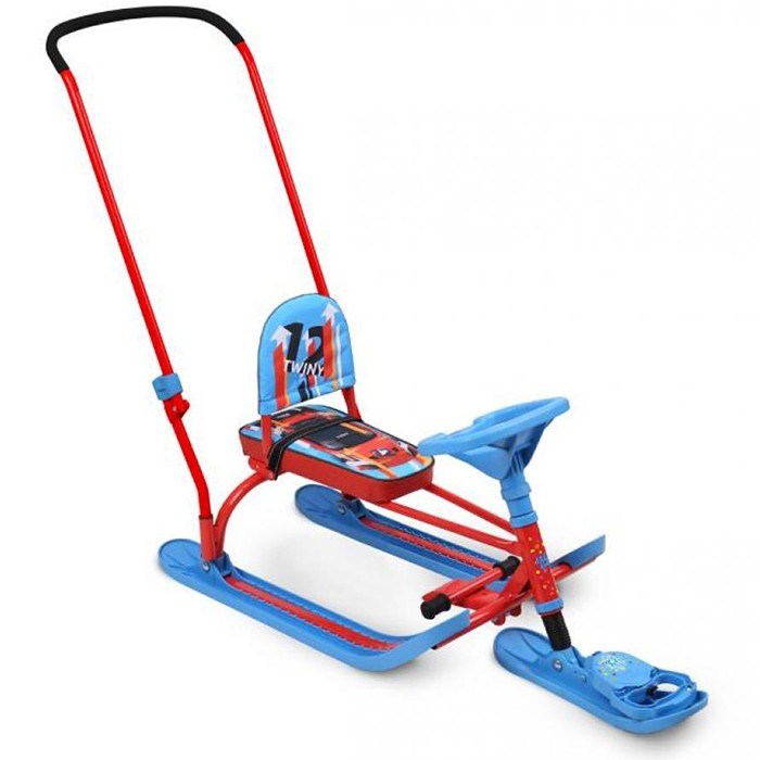 Снегокат TWINY 2+ TW2+/SC "Nika kids sportcar" красный каркас /Ника/ 168-553