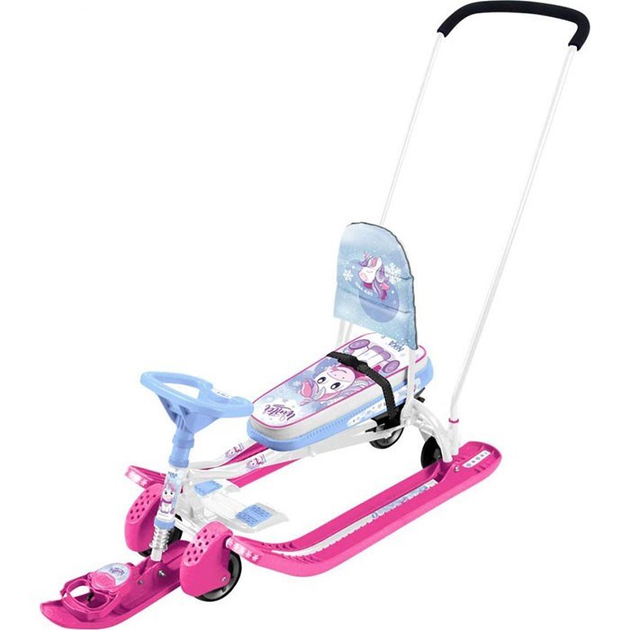 Снегокат Тимка спорт 6 ТС6-М/ЕР С единорогом мех-м  выдвижных шасси с толкателем/Ника/ 168-468