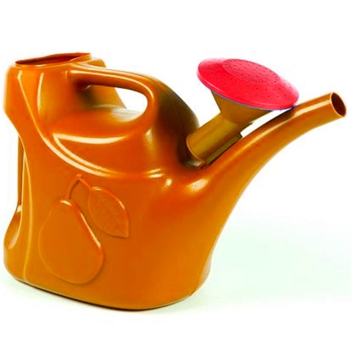 Лейка 6 л Урожайная с двумя рассеивателями оранжевый цвет 10106004 373-737