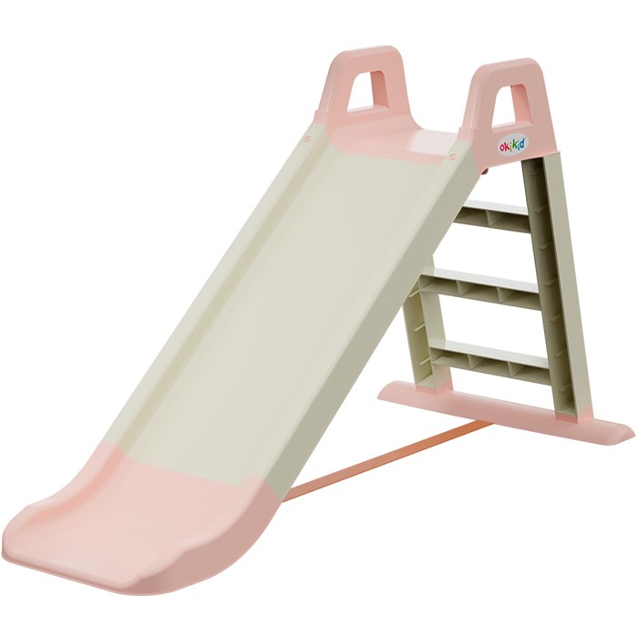 Горка пластик 78х135х60см розовая Т1-1-011 Okikid 373-471