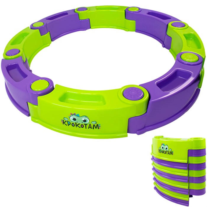 Песочница модульная Крокотам 8 сегментов зеленый и фиолетовый 8П402613 373-198