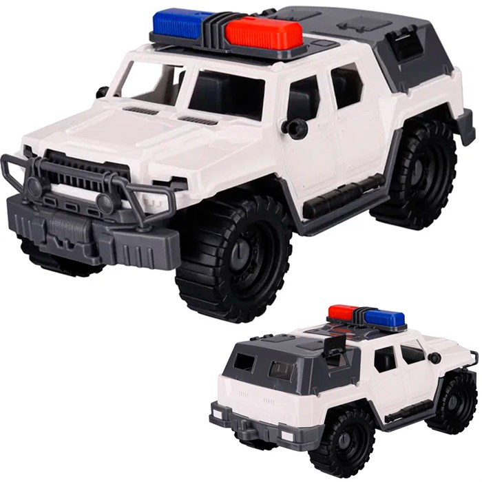 Автомобиль Джип Альфа Полиция с тентом, белый И-8928 203-325