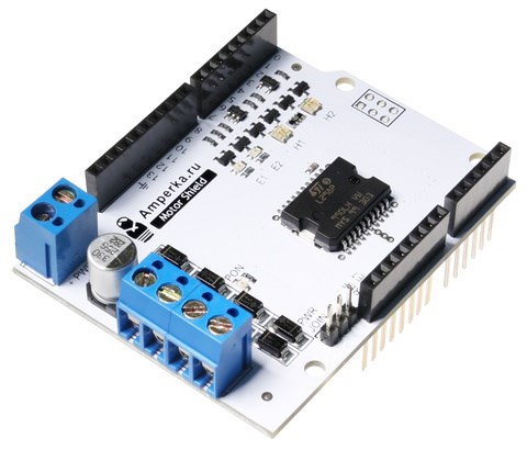 Плата расширения для контроля моторов Motor Shield (2 канала, 2 А) 7824