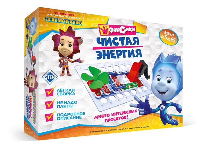 Электронный конструктор Знаток "Фиксики. Чистая энергия" 13954