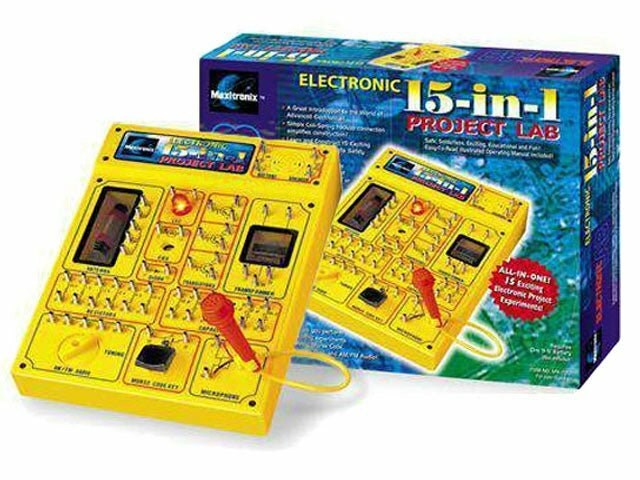 Набор учебный "Электрическая лаборатория. 15 в 1" Maxitronix 10206