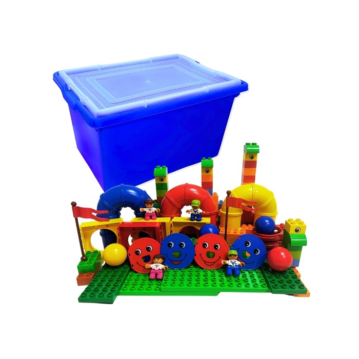 Конструктор Robo Master Набор с трубками DUPLO (147 дет) 9076 7575