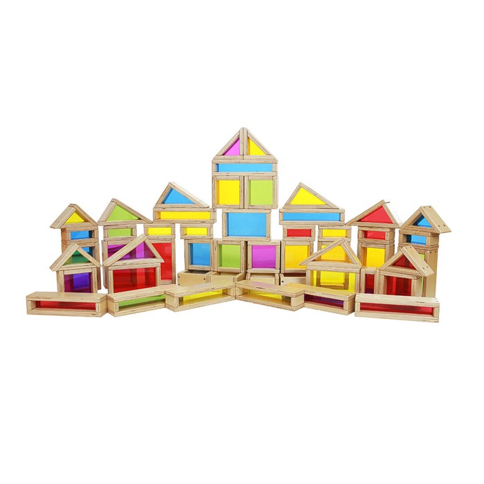 Конструктор "Радужные блоки" Masterkidz (51 элемент) ✅ 9932