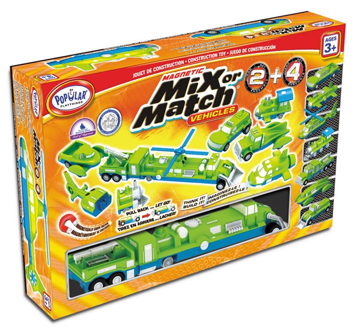 Магнитный конструктор Popular Playthings Транспорт "Смешай и собери. Серия 2" (Стартовый набор) ✅ 18149
