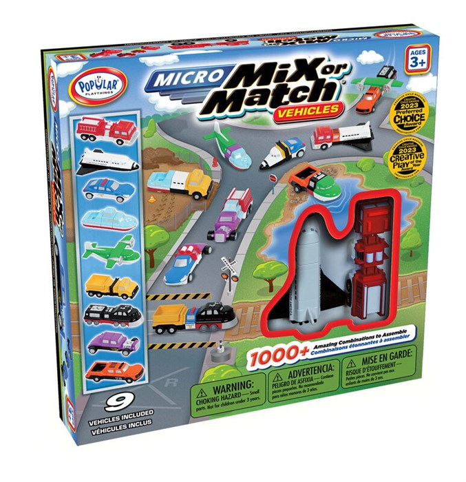Магнитный конструктор Popular Playthings Транспорт "Смешай и собери. Микро делюкс. Серия 1" (Стартовый набор) ✅ 18163