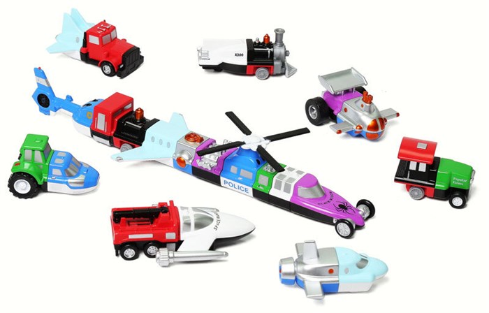 Магнитный конструктор Popular Playthings Транспорт "Смешай и собери. Микро делюкс. Серия 2" (Комплект на группу) ✅ 18165