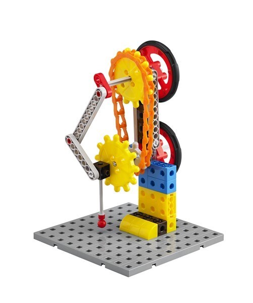 Занимательные шестеренки "Механизмы" EDX (181 деталь, 1 буклет с заданиями) ✅ 3510