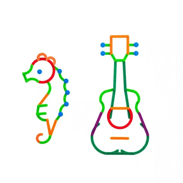 Конструктор букв "Геостикс" (200 деталей) с карточками EDX Education 21368C ✅ 6914