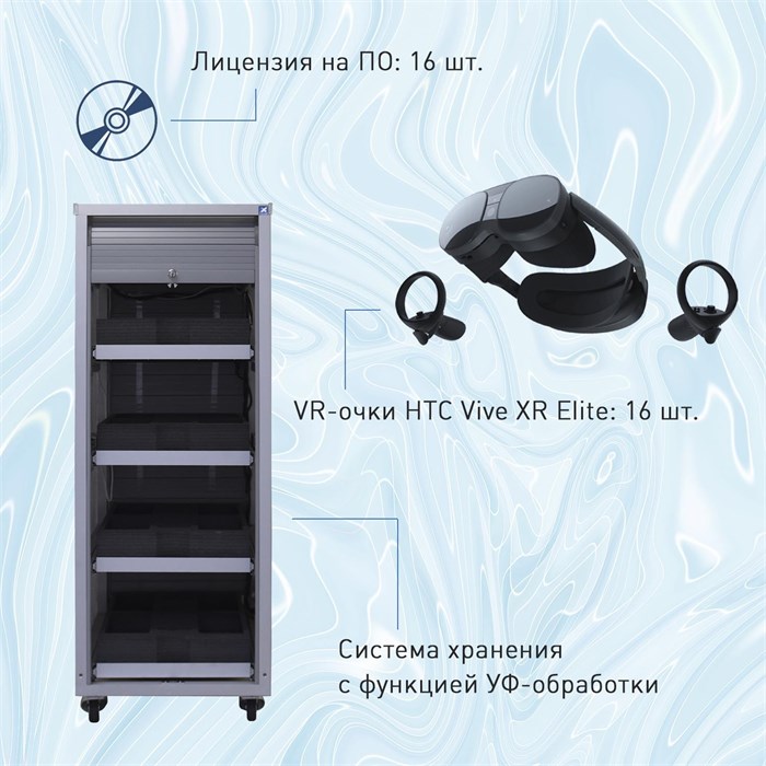 Мобильный класс виртуальной реальности EDUBLOCK XR VR-16 ✅ 8664