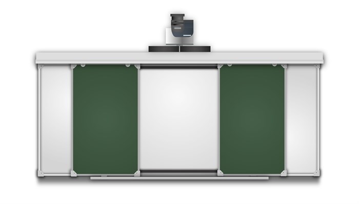 🔰Рельсовая система 3000х1200(1500х1200) комби (боковые: маркер, центр: мел) ✅ 14692