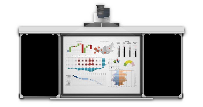🔰Рельсовая система 4000х1500(2000х1500) черная ✅ 14708