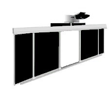 🔰Рельсовая система 3600*1200мм с интерактивной панелью 75" (меловая черная) ✅ 14735