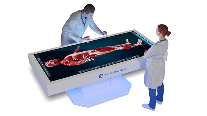 Интерактивный анатомический стол PL-Anatomy Tab Duo 5k с одним сверхширокоформатным экраном, металлический ✅ 2104