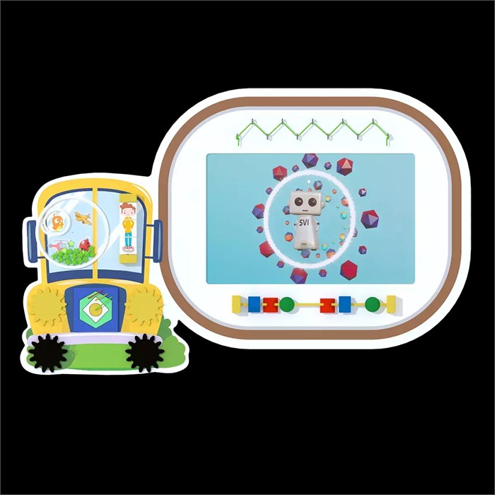 Интерактивная панель с бизибордом Service.Interactive "Машинка" ✅ 1419