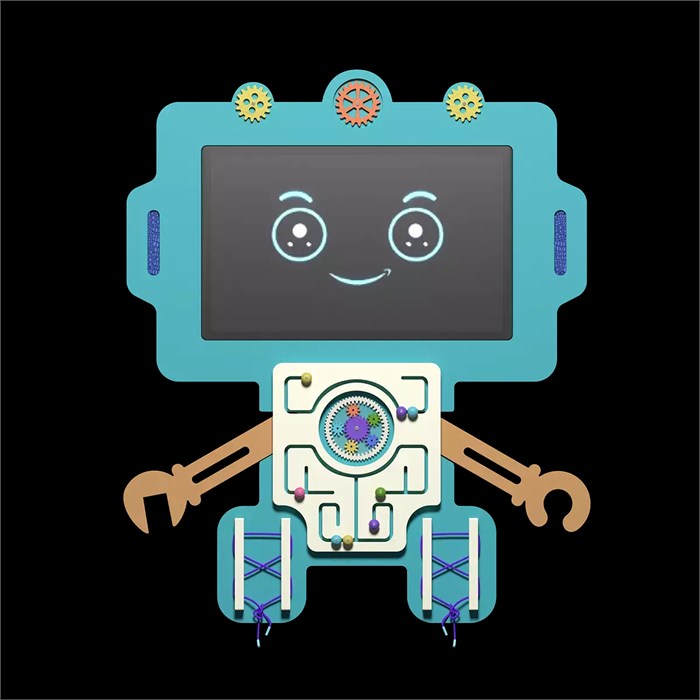 Интерактивная панель с бизибордом Service.Interactive "Робот", 24” ✅ 1463