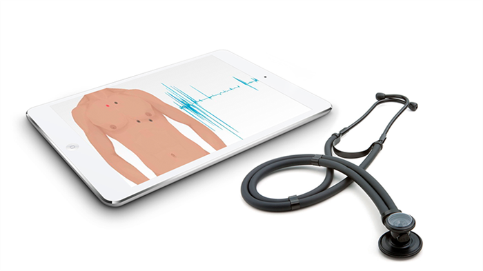 Экранный тренажер для обучения навыкам аускультации без манекена Pl-ScopeLite ✅ 2171