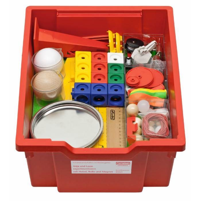 Комплект для экспериментирования "Мои первые опыты: простые механизмы и постоянные магниты" Cornelsen 4778