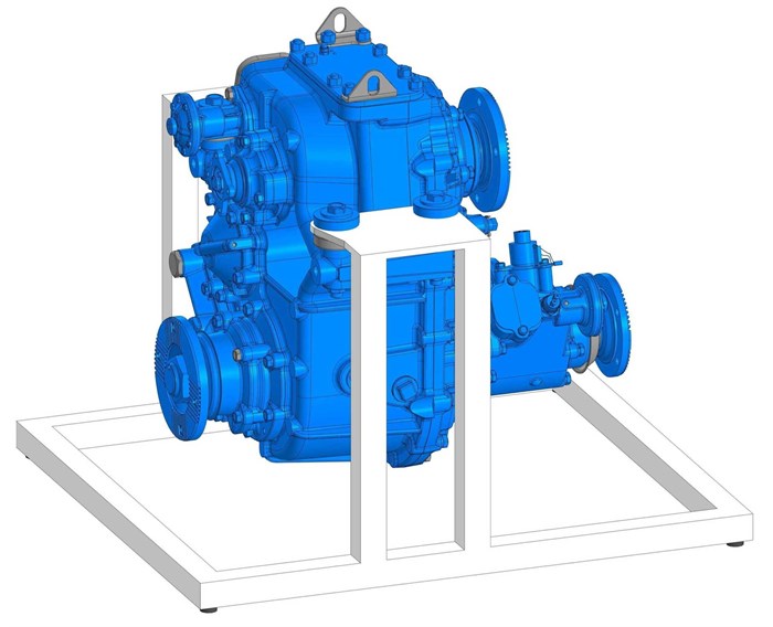 Демонстрационная модель «Раздаточная коробка с коробкой отбора мощности (КамАЗ)», в разрезе ✅ 15295