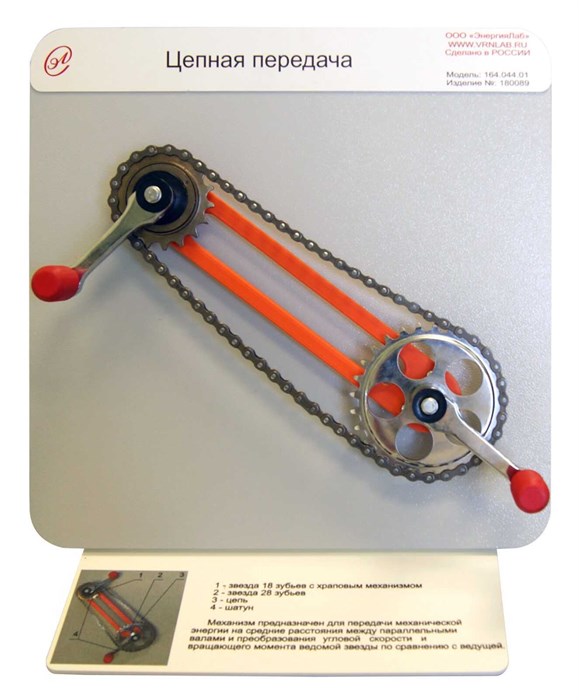 Демонстрационная модель «Цепная передача» ✅ 16090