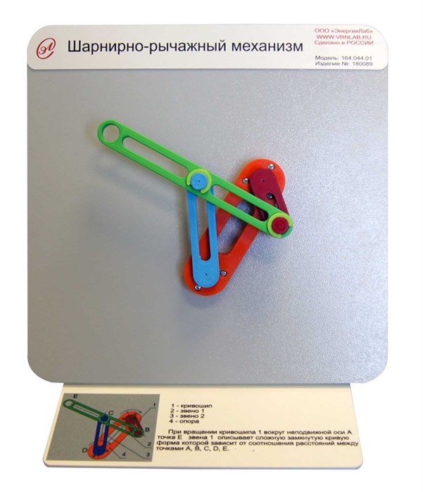 Демонстрационная модель «Шарнирно-рычажный механизм» ✅ 16101