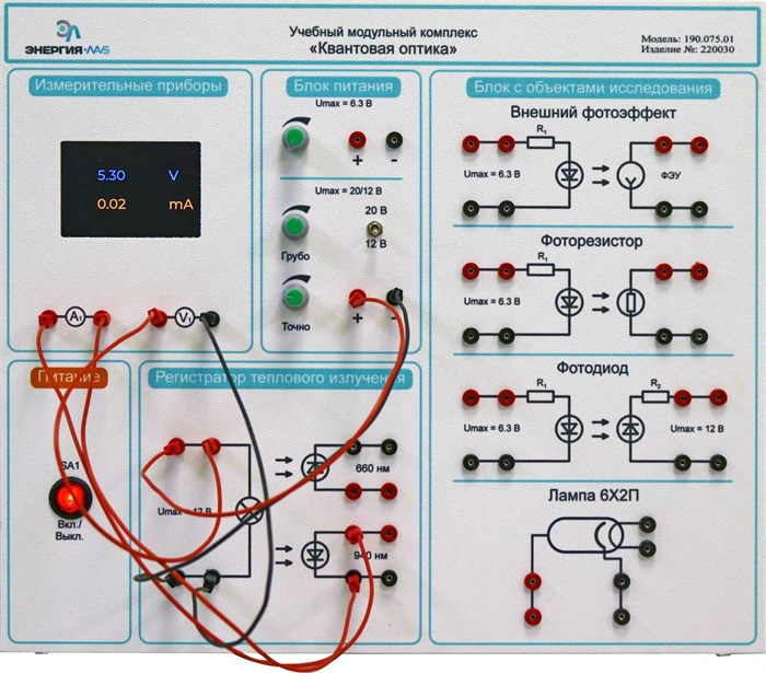 Комплект учебно-лабораторного оборудования «Квантовая оптика» ✅ 15913