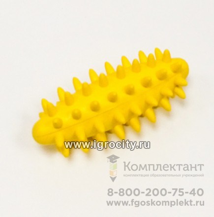 Овал с шипами, размер 85х35 мм, цвет желтый, Тех-пласт (sale!) 1570419168